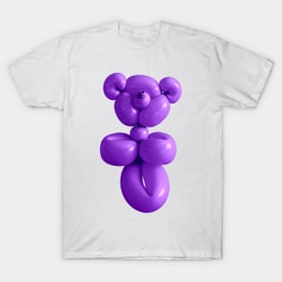 Teddy bear balloon in purple T-Shirt